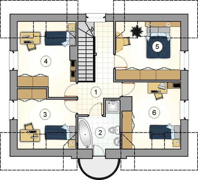 Rzut poddasza POW. 0,0 m²