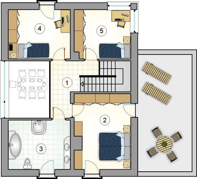 Rzut piętra POW. 0,0 m²