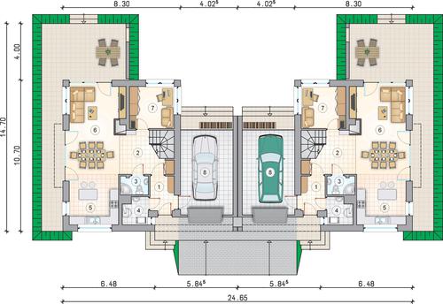 Rzut parteru POW. 0,0 m²