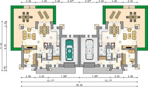 Rzut parteru POW. 0,0 m²