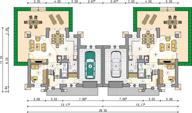 Rzut parteru POW. 0,0 m²