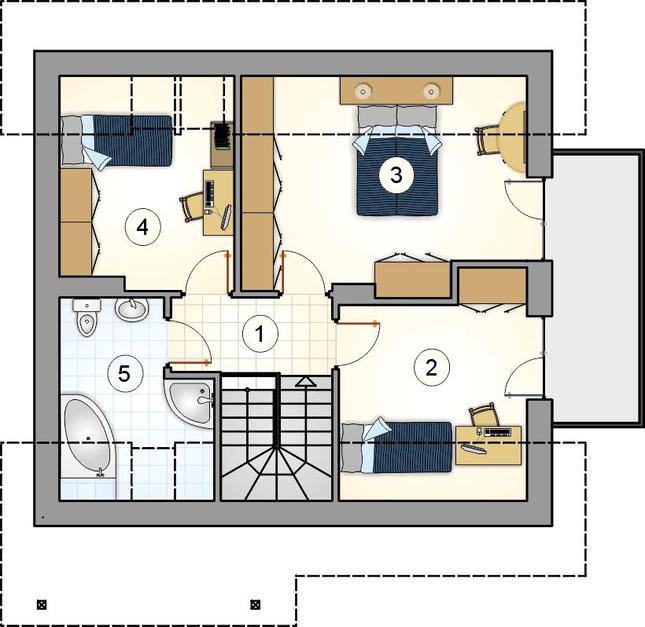 Rzut poddasza POW. 0,0 m²