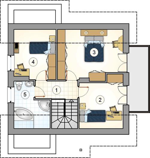 Rzut poddasza POW. 0,0 m²