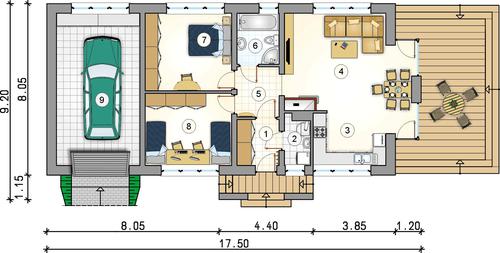Rzut parteru POW. 0,0 m²
