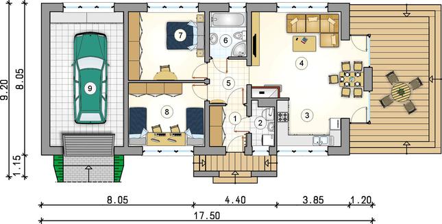 Rzut parteru POW. 0,0 m²