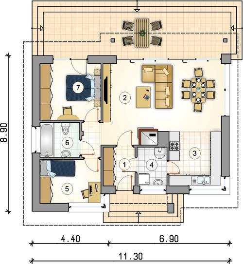 Rzut parteru POW. 0,0 m²