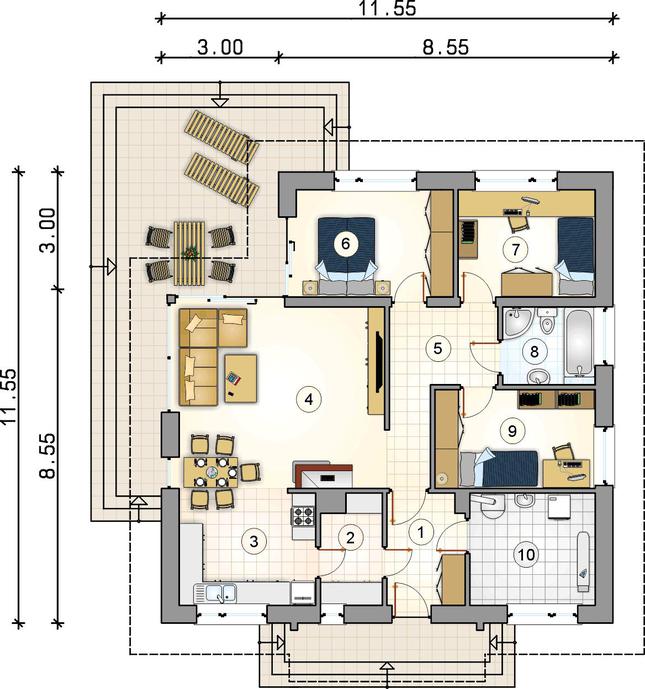 Rzut parteru POW. 0,0 m²