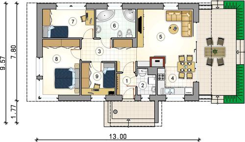 Rzut parteru POW. 0,0 m²
