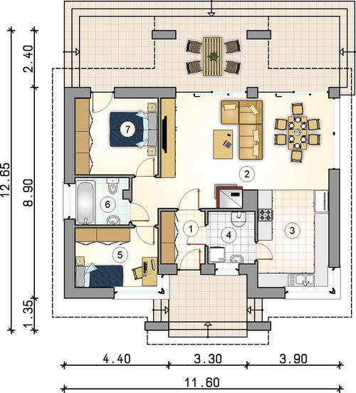 Rzut parteru POW. 0,0 m²