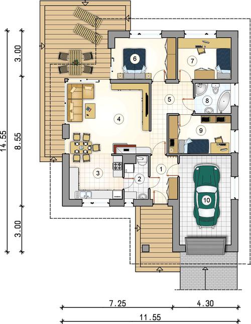 Rzut parteru POW. 0,0 m²