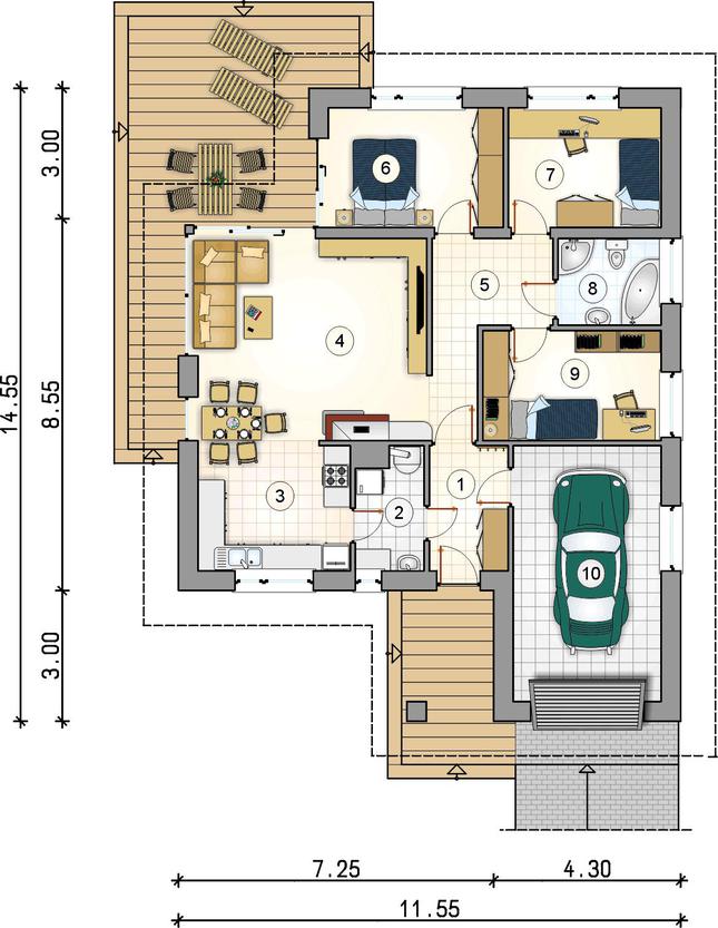 Rzut parteru POW. 0,0 m²
