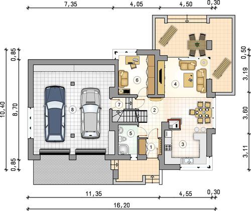 Rzut parteru POW. 0,0 m²