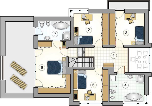 Rzut piętra POW. 0,0 m²