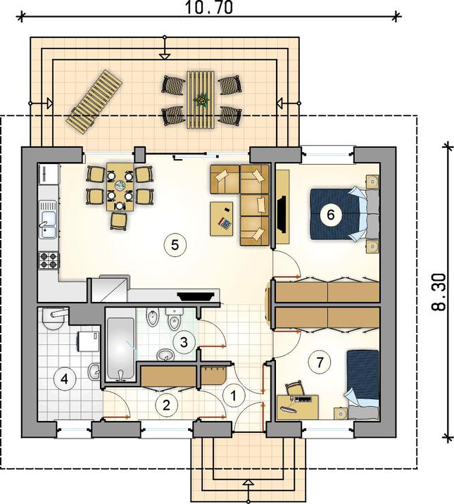 Rzut parteru POW. 0,0 m²