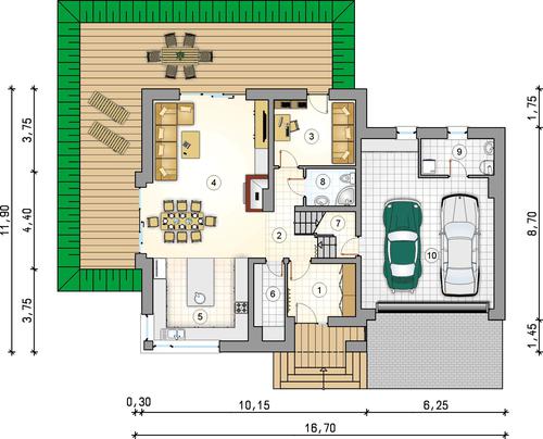 Rzut parteru POW. 0,0 m²