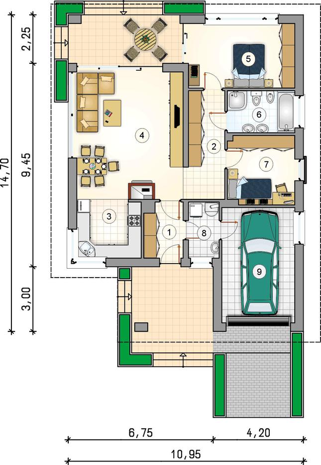 Rzut parteru POW. 0,0 m²