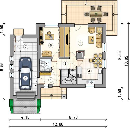 Rzut parteru POW. 0,0 m²