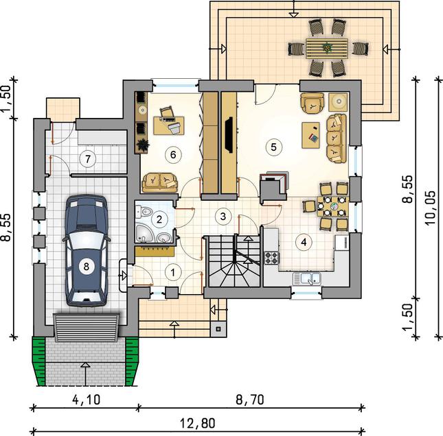 Rzut parteru POW. 0,0 m²