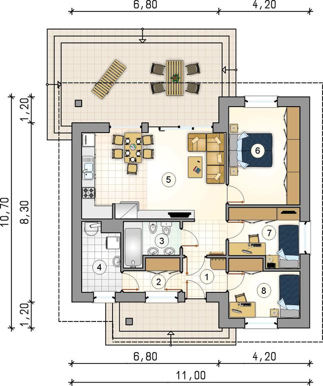 Rzut parteru POW. 0,0 m²