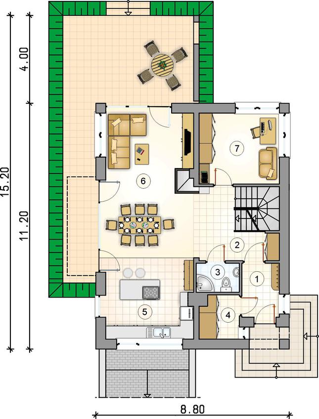 Rzut parteru POW. 0,0 m²