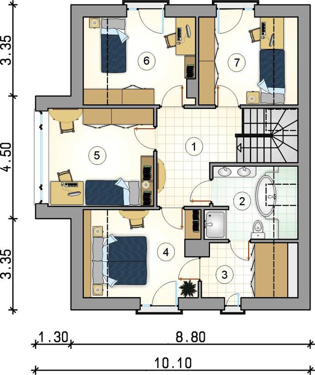 Rzut poddasza POW. 0,0 m²