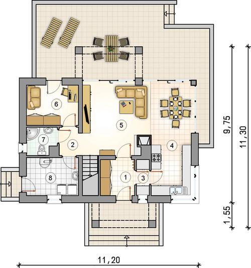 Rzut parteru POW. 0,0 m²