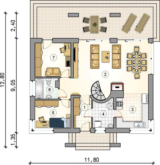 Rzut parteru POW. 0,0 m²