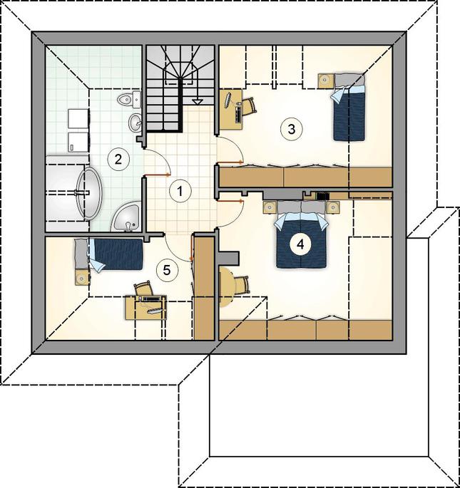 Rzut poddasza POW. 0,0 m²