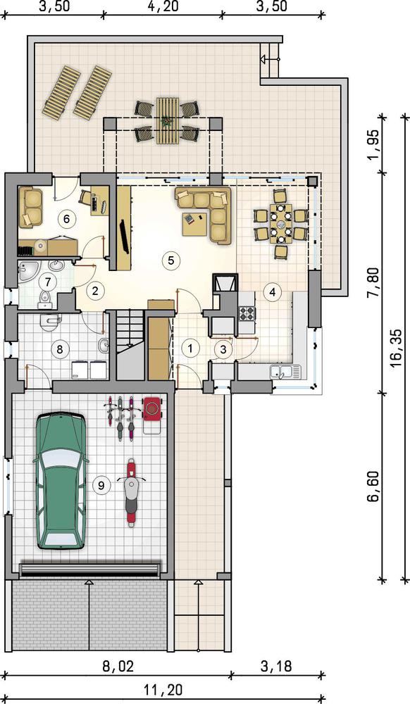 Rzut parteru POW. 0,0 m²