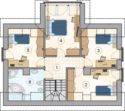 Rzut poddasza POW. 0,0 m²