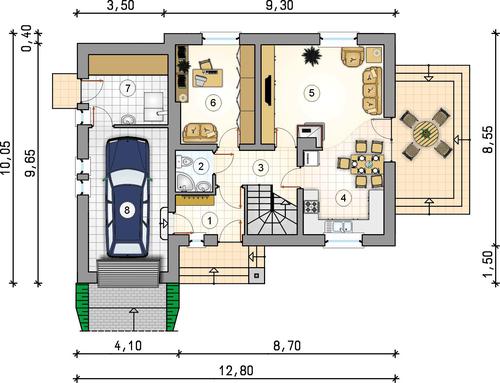 Rzut parteru POW. 0,0 m²
