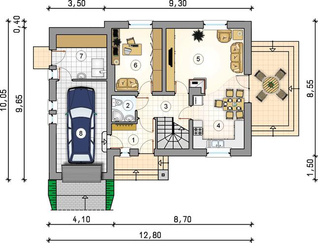 Rzut parteru POW. 0,0 m²