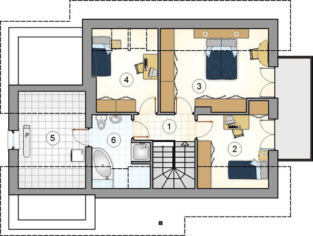 Rzut poddasza POW. 0,0 m²