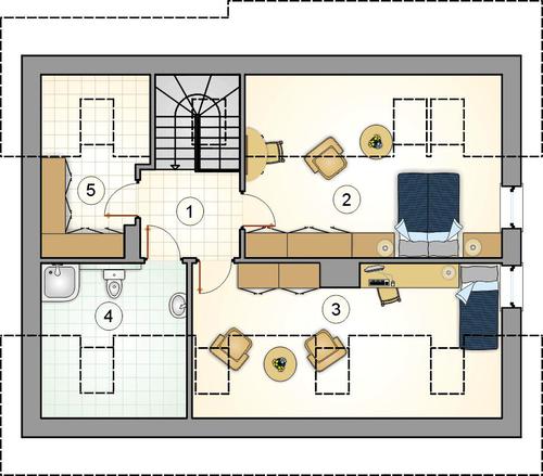 Rzut poddasza POW. 0,0 m²