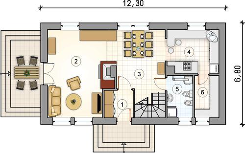 Rzut parteru POW. 0,0 m²