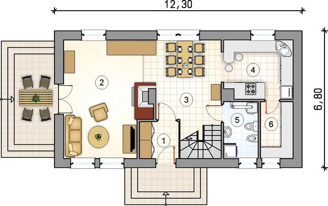 Rzut parteru POW. 0,0 m²