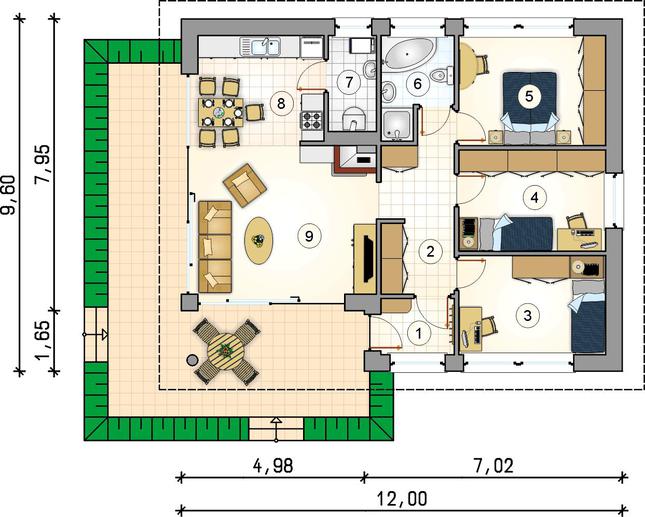 Rzut parteru POW. 0,0 m²