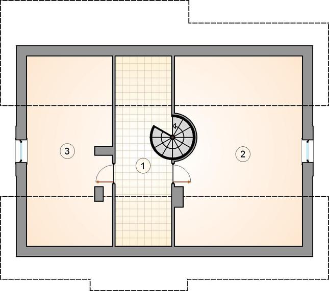 Rzut poddasza POW. 0,0 m²