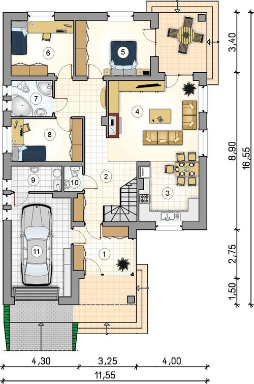 Rzut parteru POW. 0,0 m²