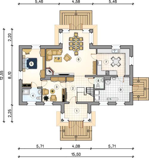 Rzut parteru POW. 0,0 m²