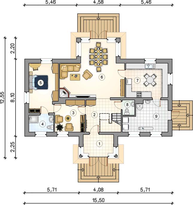 Rzut parteru POW. 0,0 m²