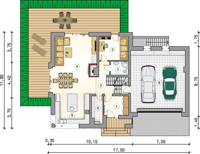 Rzut parteru POW. 0,0 m²