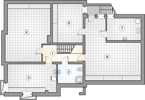 Rzut piwnicy POW. 0,0 m²