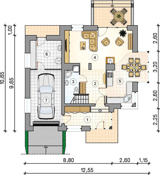 Rzut parteru POW. 0,0 m²