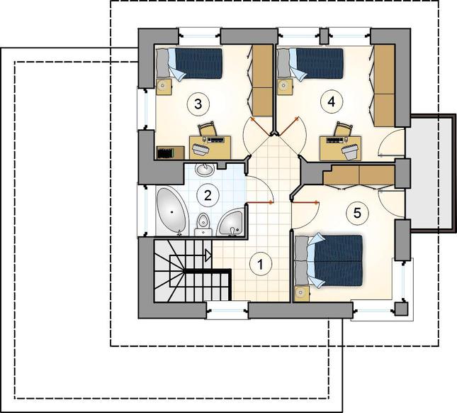 Rzut piętra POW. 0,0 m²