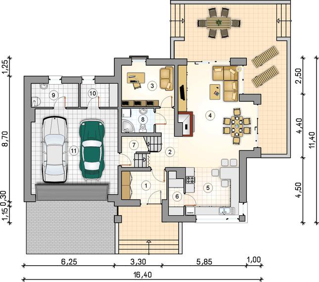 Rzut parteru POW. 0,0 m²