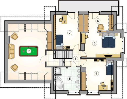 Rzut poddasza POW. 0,0 m²