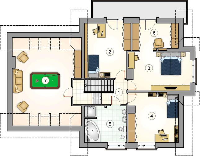 Rzut poddasza POW. 0,0 m²
