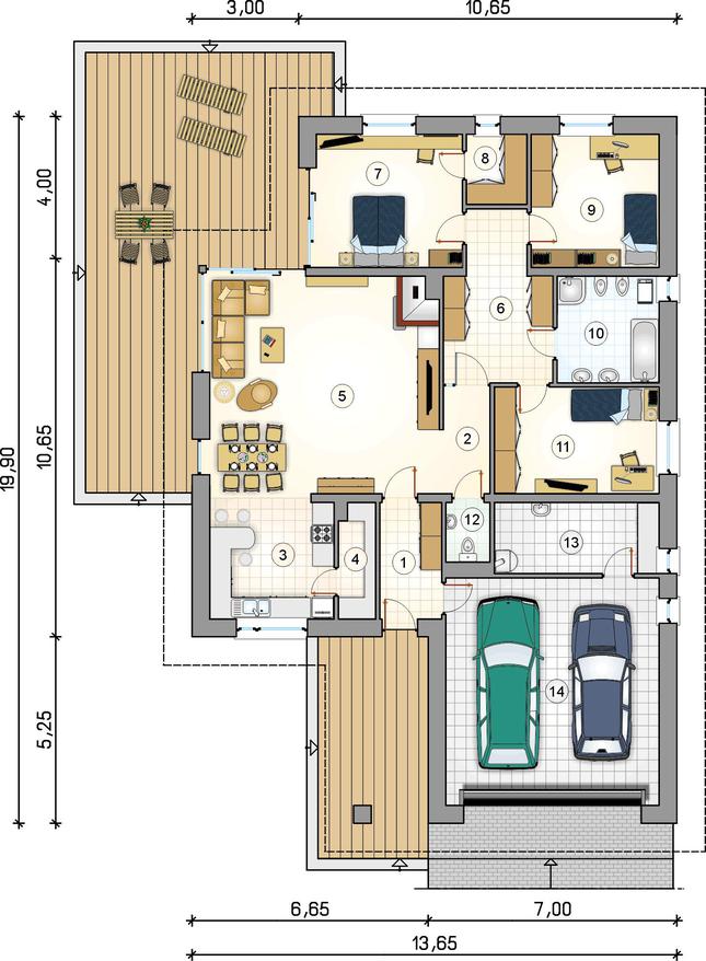 Rzut parteru POW. 0,0 m²
