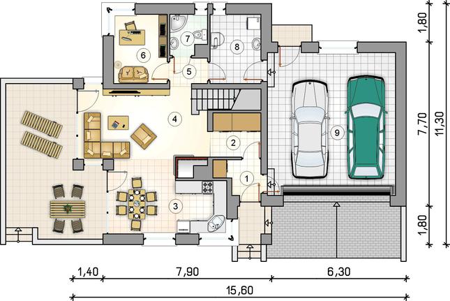 Rzut parteru POW. 0,0 m²
